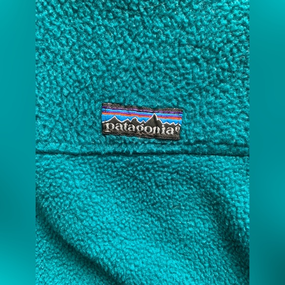 Vintage Patagonia fleece jacket / Teal / size: M - Picture 4 of 9